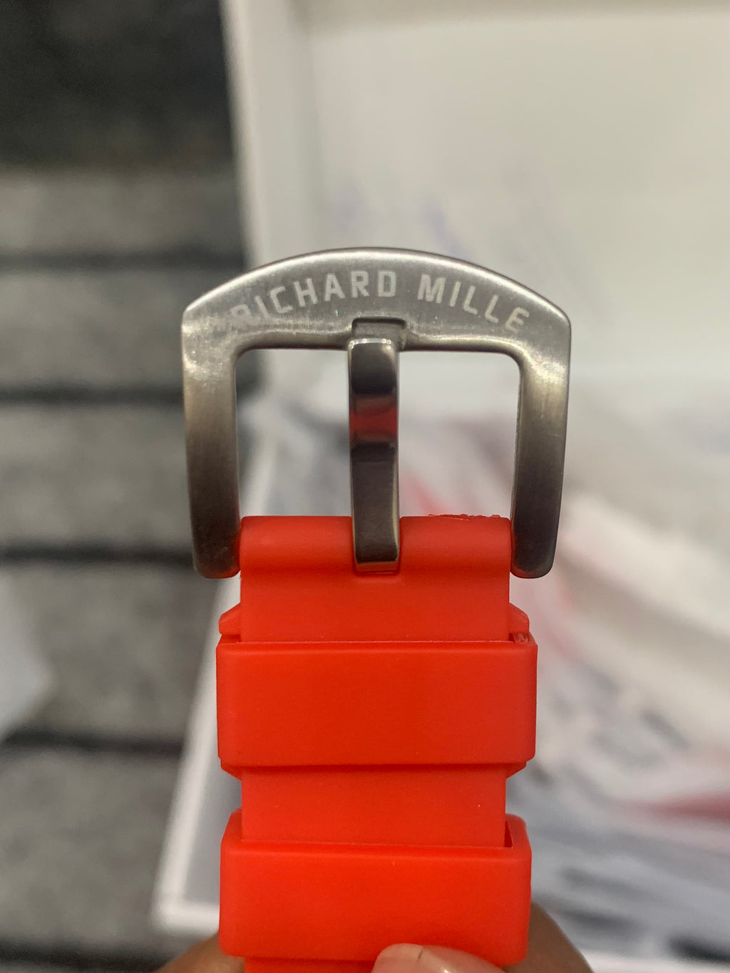 RM 67 Slim Edition Red Straps Limited Editon - White Dial